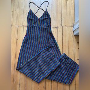 Rainbow Stripe Disco Jumpsuit 🪩